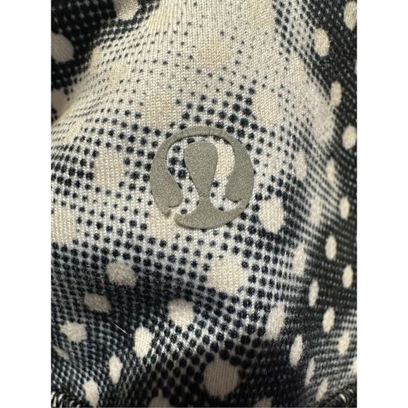 Lululemon Wunder Under Crop Luon Dottie Dream Rose Neutral Blush Black | Size 6 - Picture 9 of 10